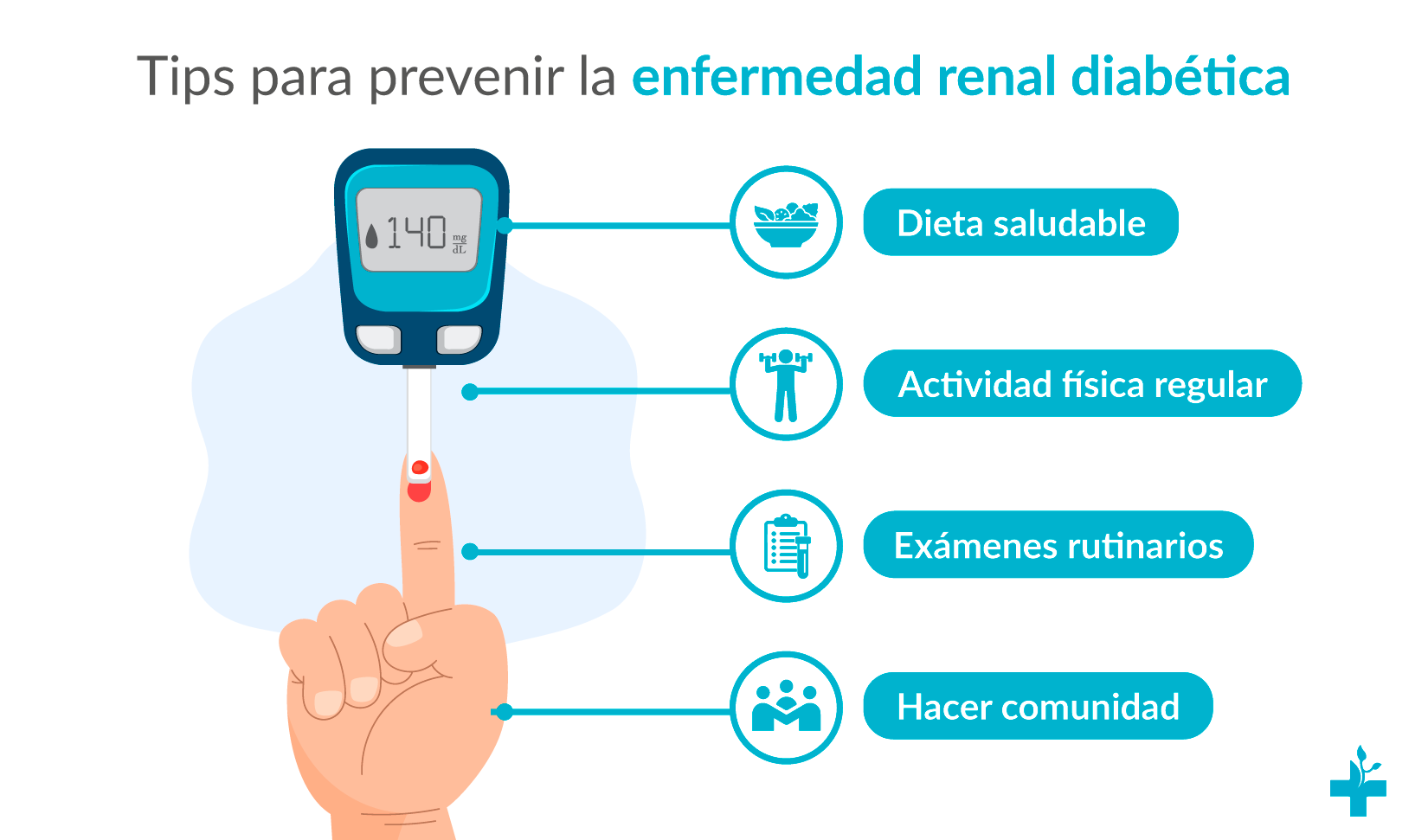 Tratamiento y prevención de la enfermedad renal diabética